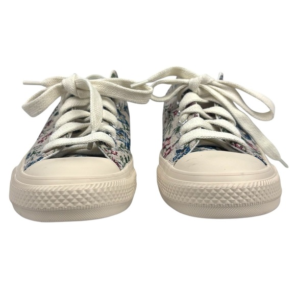 CONVERSE FLORAL TAPESTRY JACQUARD CHUCK TAYLOR ALL STAR LOW TENNIS SHOE SNEAKER - Picture 8 of 13